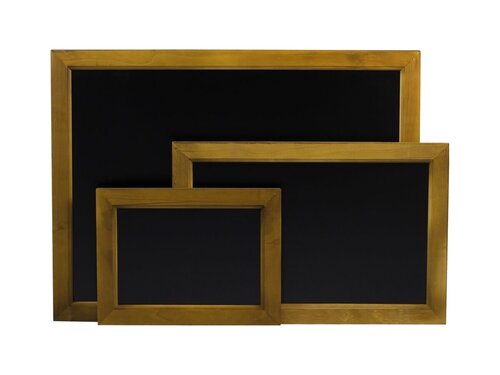 HENDI Wandkreidetafel mit Holzrahmen, Schwarz
