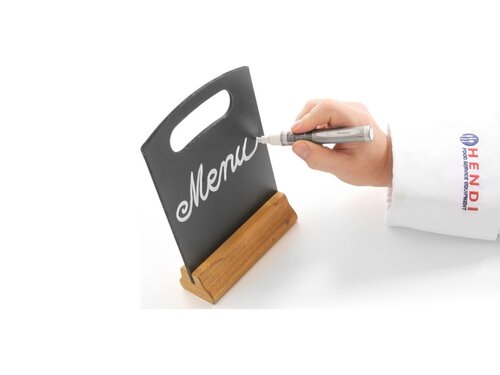 HENDI Tischkreidetafeln mit Holzfu�, Schwarz, 2 Stk