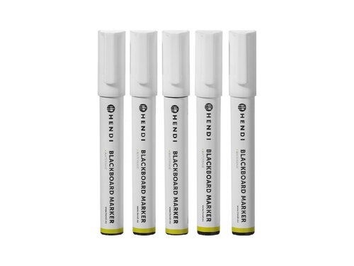 Kreidemarker Hendi, Strichstrke 2 bis 6 mm, 5 Stck, 5x wei