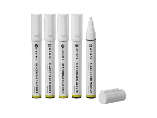 Kreidemarker Hendi, Strichstrke 2 bis 6 mm, 5 Stck, 5x wei