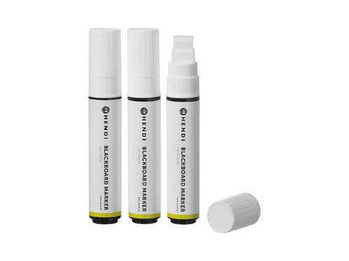 Kreidemarker Hendi, Strichst�rke 15 mm, 3 St�ck, 3x wei�