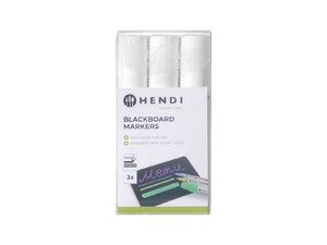 Kreidemarker Hendi, Strichst�rke 15 mm, 3 St�ck, 3x wei�