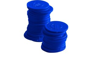BarUp Pfandm�nzen � 25 mm, 100 Stk., Blau