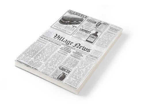 Einschlagpapier Hendi, fettdicht, Zeitungsdruck, BT 200 x 250 mm, 500 Stck