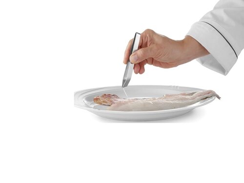 Hendi Fischgr�tenpinzette mit schr�gem Kopf, L�nge 120 mm