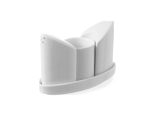 HENDI Menage Set, Pfeffer, Salz & Zahnstocher, 3-teilig