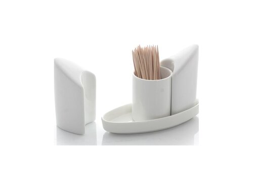 HENDI Menage Set, Pfeffer, Salz & Zahnstocher, 3-teilig