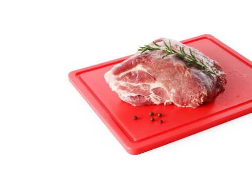 Hendi Schneidbrett, HACCP-konform, Rot, BTH 600 x 400 x 18 mm