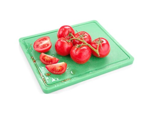 Hendi Schneidbrett mit Rille, HACCP-konform, Grn, GN 1/1
