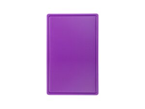 Hendi Schneidbrett mit Rille, HACCP-konform, Violett, GN 1/1