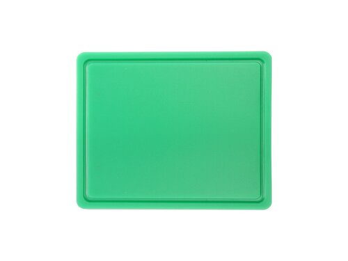 Hendi Schneidbrett mit Rille, HACCP-konform, Gr�n, GN 1/2