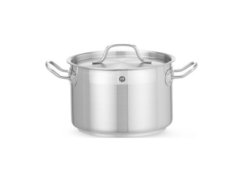 Hendi Kochtopf mittel mit Deckel, 4 Liter, aus Edelstahl,  200 mm, Hhe 130 mm