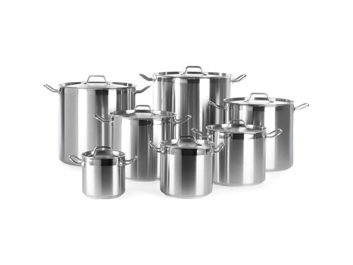 Hendi Kochtopf hoch mit Deckel, 3 Liter, aus Edelstahl,  160 mm, Hhe 150 mm