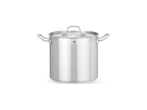 Hendi Kochtopf hoch mit Deckel, 10 Liter, aus Edelstahl,...