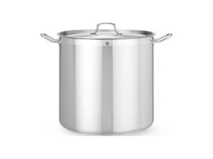 Hendi Kochtopf hoch mit Deckel, 50 Liter, aus Edelstahl,...