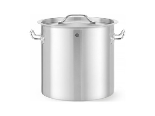 Hendi Schmortopf mit Deckel, aus Edelstahl, 36 Liter, � 360 mm, H�he 360 mm
