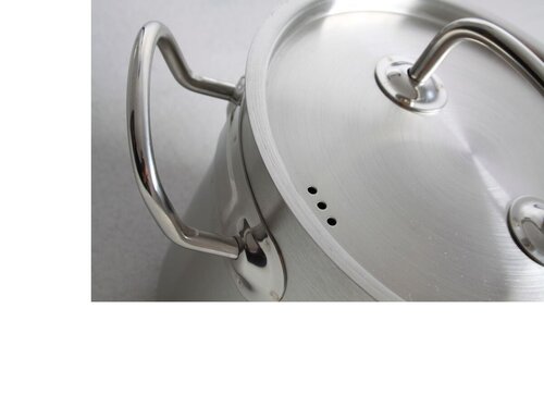 Hendi Gemse Kochtopf hoch, mit Deckel, 2,8 Liter,  160 mm, Hhe 140 mm