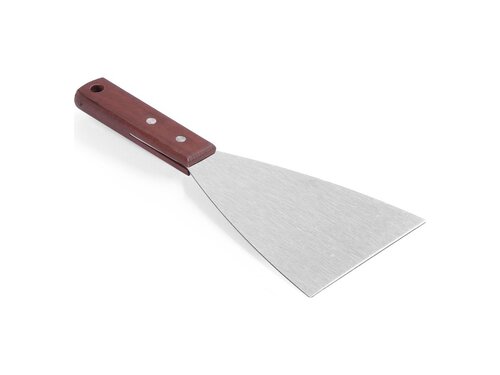 Hendi Spachtel aus Edelstahl mit Holzgriff, Spachtellnge 118 mm, Griff 120 mm