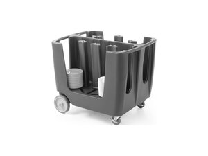 Hendi Tellerwagen, Polyethylen, 6 Stapel � 50 Teller, BTH...