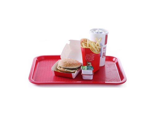 HENDI Serviertablett Rot, BTH 19 x 415 x 305 mm