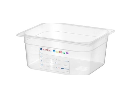 Hendi Gastronorm Behlter GN 1/2, Tiefe 150 mm, Polypropylen transparent