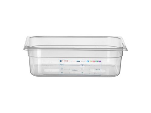 Hendi Gastronorm Behlter GN 1/2, Tiefe 100 mm, Polypropylen transparent