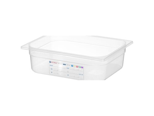 Hendi Gastronorm Behlter GN 1/2, Tiefe 100 mm, Polypropylen transparent
