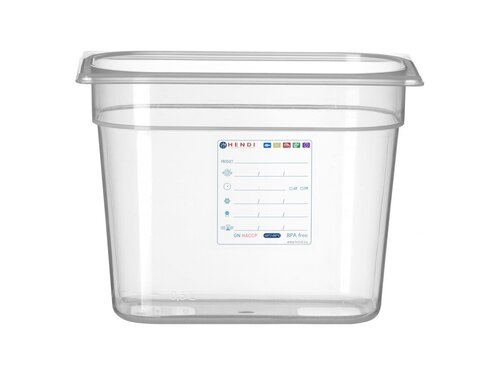 Hendi Gastronormbehlter GN 1/4, Tiefe 200 mm, Polypropylen transparent