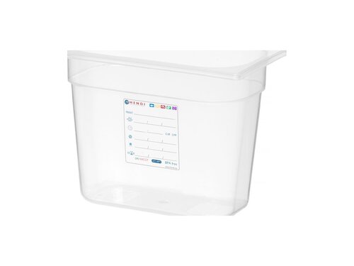 Hendi Gastronormbehlter GN 1/4, Tiefe 200 mm, Polypropylen transparent