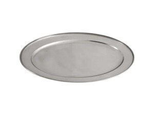 Servierplatte oval, Edelstahl, 59,9 x 41,3 cm (BxT), aus...