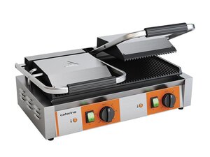 CATERINA Kontaktgrill, doppelt, oben + unten gerillt, 3,6...