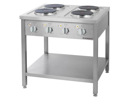 Stalgast Serie 700 ND Elektroherd, 4 Kochstellen � 220...