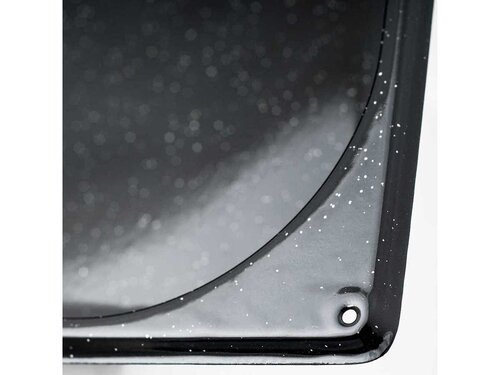 Stalgast Gastronormblech GN 1/1, Tiefe 65 mm, Schwarz, emaillierter Stahl