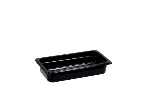 Stalgast STANDARD Gastronormbehlter GN 1/3 Tiefe 65 mm, Polycarbonat Schwarz
