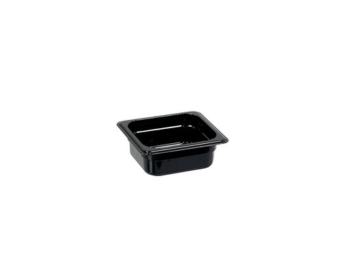 Stalgast STANDARD Gastronormbehlter GN 1/6, Tiefe 65 mm, Polycarbonat Schwarz