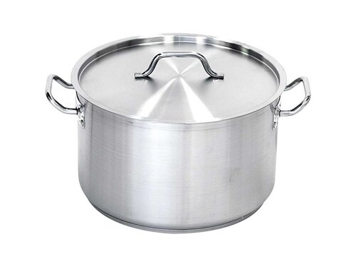 Stalgast Suppentopf seidenmatt, mittelhohe Form, mit Deckel, 57,3 Liter,  450 mm, Hhe 360 mm