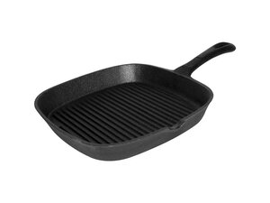 Stalgast Grillpfanne aus Gusseisen, gerillt, 230 x 230...