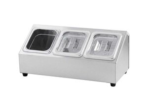 Stalgast Edelstahl St�nder f�r GN Beh�lter, 3x GN 1/6,...