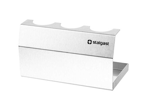 Hot-Dog Stnder, fr drei Hot-Dogs, aus Edelstahl, BTH 217 x 110 x 118 mm