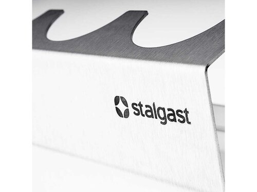 Hot-Dog Stnder, fr drei Hot-Dogs, aus Edelstahl, BTH 217 x 110 x 118 mm