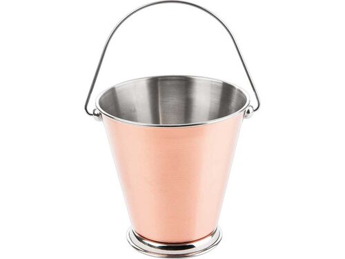 Servier-Eimer, auen kupferfarben,  12 cm, Hhe 12 cm,...