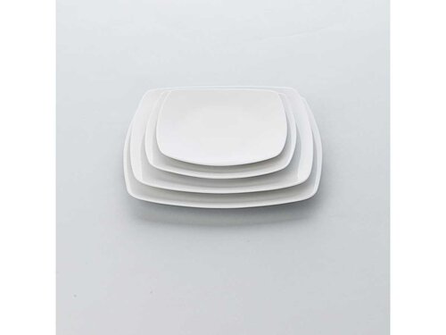 Serie Apulia B Teller flach coup eckig, BTH 270 x 270 x...