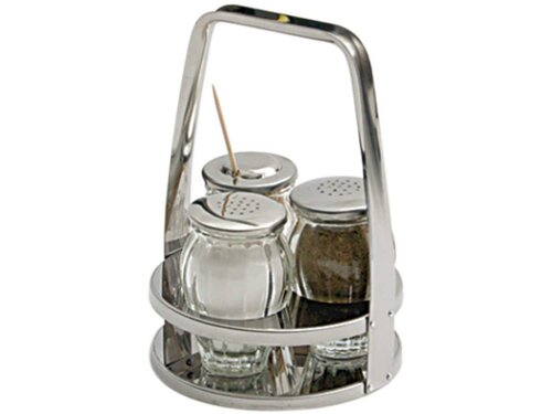 Menage 3-teilig, Salz/Pfeffer/Zahnstocher, H�he 145 mm,...