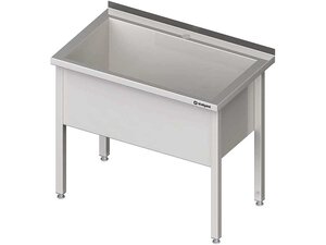 Topfsp�le Edelstahl, 1 Becken, Beckenh�he 400 mm,...