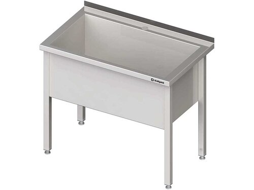 Topfsp�le Edelstahl, 1 Becken, Beckenh�he 400 mm, verschwei�t, BTH 1000 x 700 x 850 mm