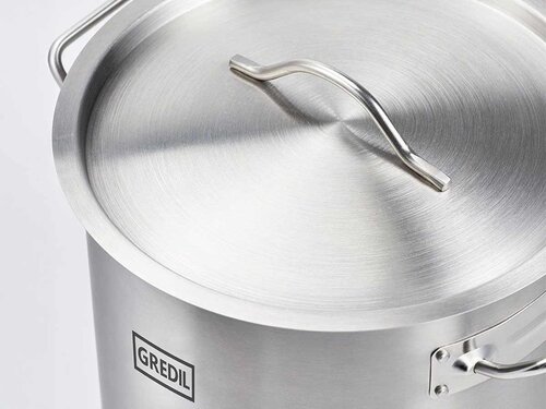 Gredil ECO Suppentopf mit Deckel, induktionsgeeignet, 20,9 Liter,  320 mm, Hhe 260 mm