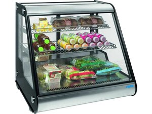 Saro K�hlvitrine SOPHIE 120, 130 Liter, Edelstahl,...