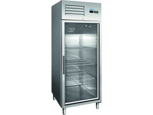Kühlschrank mit Umluftventilator Modell GN 600 TNG mit Glastür, Inhalt 537 Liter, 68 x 81 x 200 cm