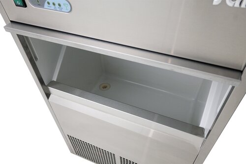 Saro Eisw�rfelbereiter EB 40,Edelstahlgeh�use,Luftk�hlung,Vorratsbeh�lter 10 kg,BTH 496 x 610 x 831 mm