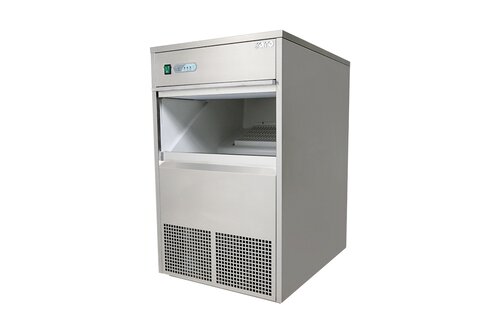 Saro Eisw�rfelbereiter EB 40,Edelstahlgeh�use,Luftk�hlung,Vorratsbeh�lter 10 kg,BTH 496 x 610 x 831 mm